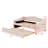 Upholstered Daybed With Light And Trundle-898233056