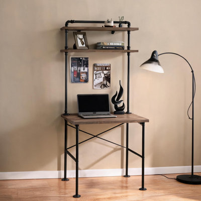 Bureau d'écriture Rustic Oak Finish