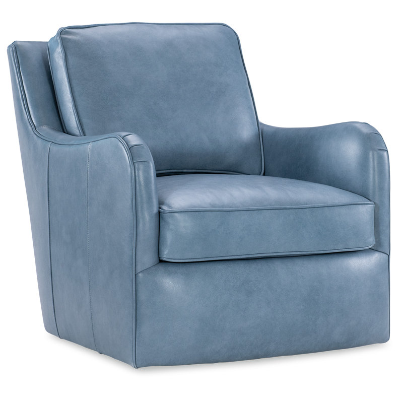 Chaise en cuir Margaritaville Slow Lane, Cuir véritable bleu