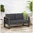 GIOVANNA LOVESEAT: Durable Aluminum Frame With Water-Resistant Cushions, Perfect For Outdoor Relaxation And Comfort.