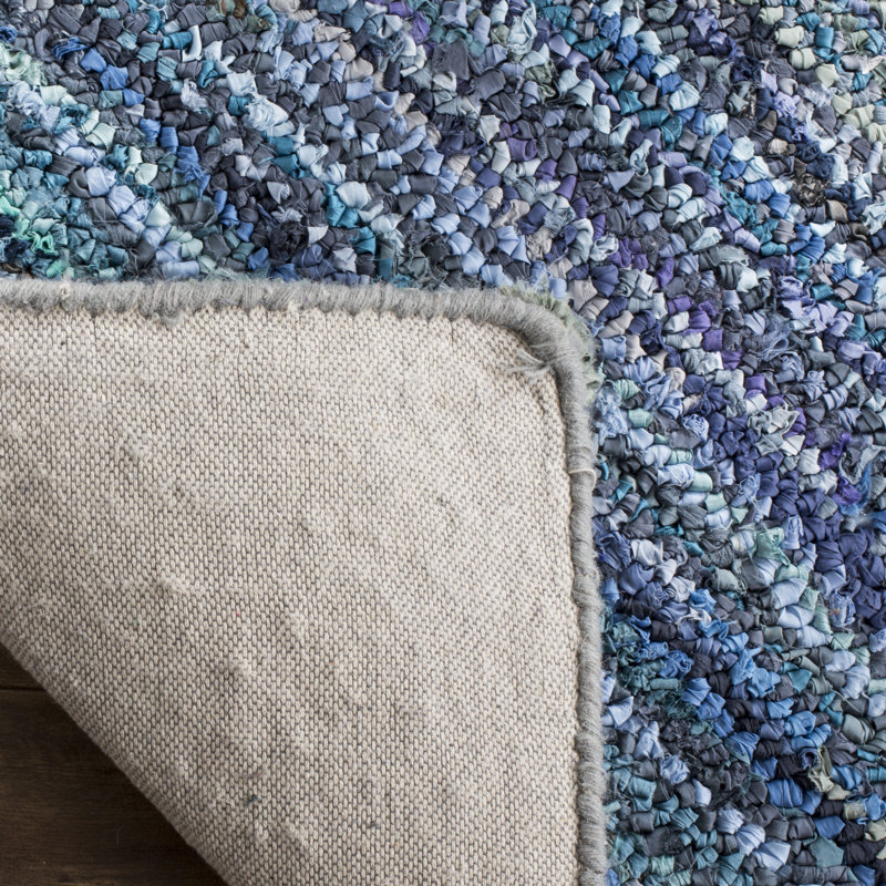 Baum Hand Tufted Cotton Geometric Rug, Square 6'