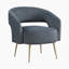 Fauteuil d'appoint 27,5 po Candide Modern Glam-1690656005
