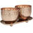 Metal Vanilla Marshmallow Scented Cutout Spotted 7 oz 1 Wick Decorative Candle with Wax Set-91736015