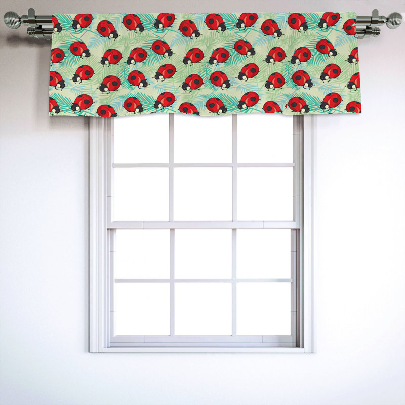 Sateen Ruffled Window Valance