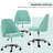 Home Office Desk Chair, Office Chairs Desk Chair Rolling Task Chair Computer Chair Adjustable With Wheels Armless For Bedroom, Vanity Chair For Makeup Room, Living Room-1894578879