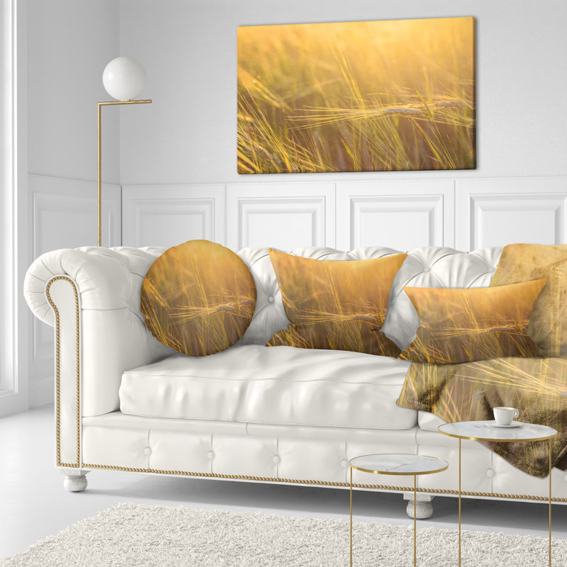 Coussin lombaire avec champ de blé