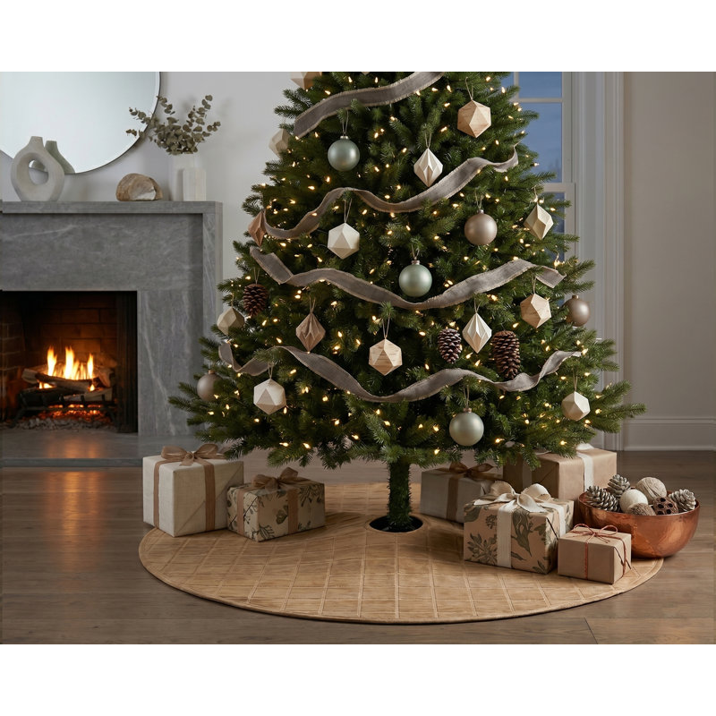 Jupe d'arbre de Noël Block, Fauve, 36"