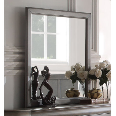 Engstrom Wood Flat Wall Mirror