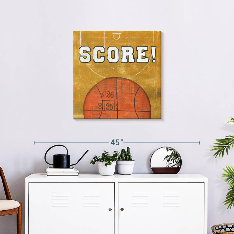 On The Field Score, 24" H x 24" W