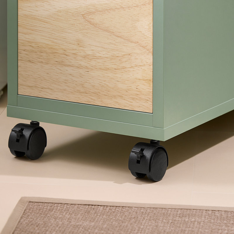 Keondra Freestanding Bathroom Cabinet, Green