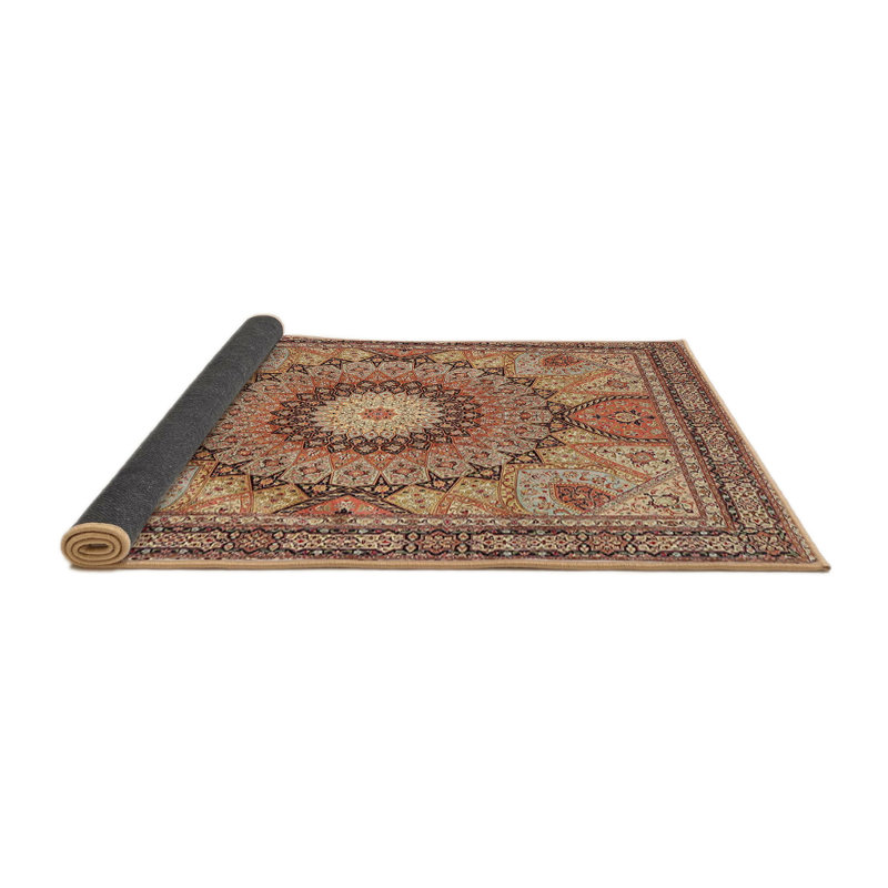 Tapis oriental brun / orange, Rond 6 pi