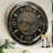 THE GEARS CLOCK Wall Clock with Real Moving Gears IR-LI_ 24 in Round BRONZE-DARK
