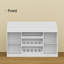 56.3" Wide Step Design Wine Rack With USB LED Light
