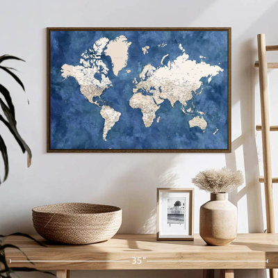 Detailed World Map With Cities I