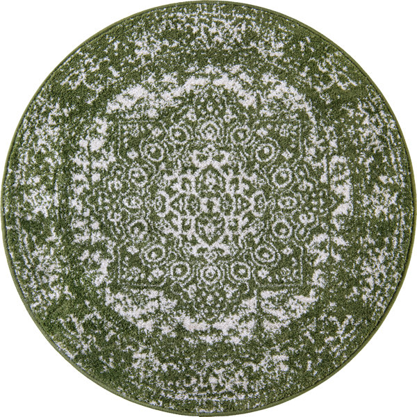Bungalow Rose Giverny Performance Green Rug & Reviews | Wayfair