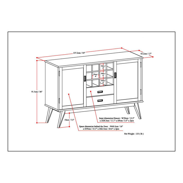 Dimensions du produit