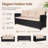 Wicker 3 - Person Modular Patio Conversation Set with Cushions