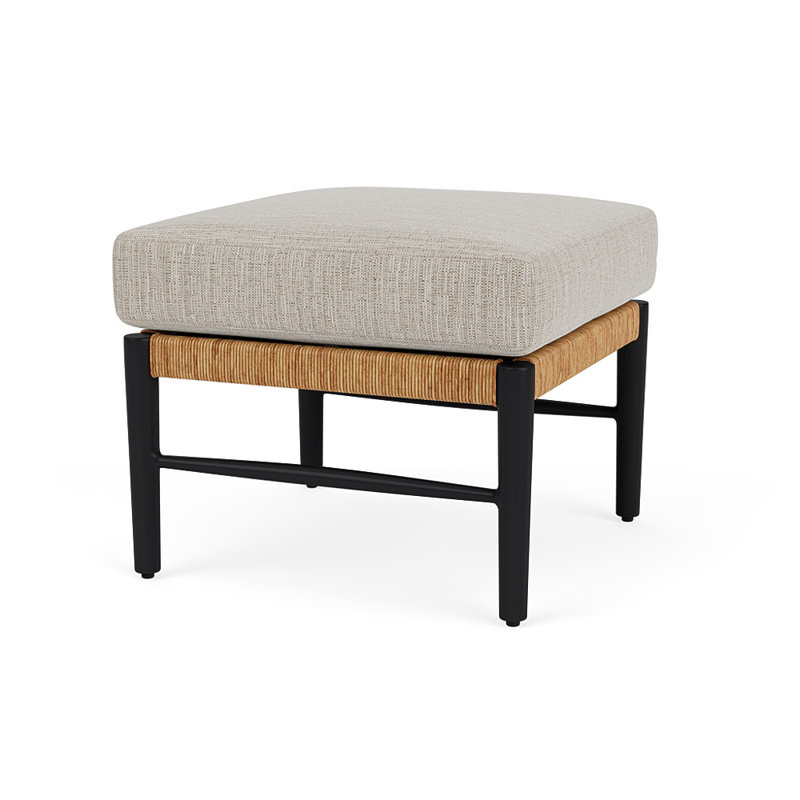 Galloway Outdoor Ottoman, Friendly Flax