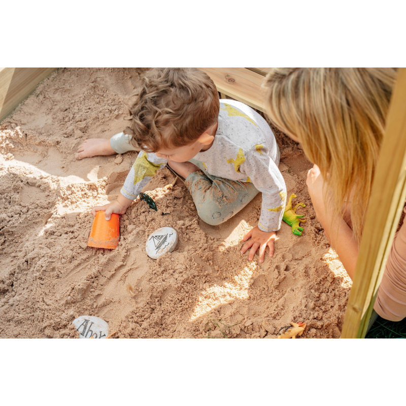 Plum 117cm x 117cm Wood Square Sandbox with Cover