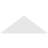 Triangle Surface Mount Non-Functional Brickmould Frame PVC Gable Vent 6/12 Pitch-43315777