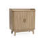 Armoire d'appoint en chêne 31,5 po avec portes tambour rondes