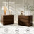 Waynesville Modern 30"W 3-Drawer Oak Wood Fully Assembled Nightstand with Built-In Powerstation and USB-123140238