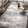 Pavelina Gray Modern Abstract Machine Washable Indoor Area Rug with Non-Slip Backing