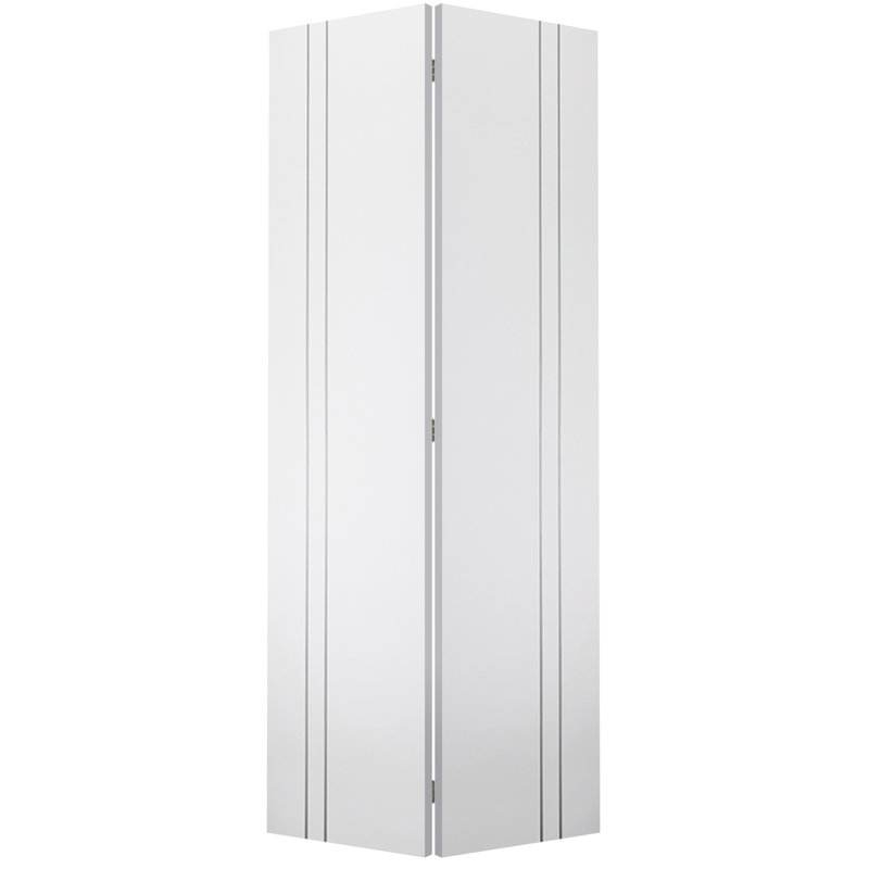 Porte pliante en bois manufacturé et en métal Smart Pro 2V, 48 po x 80 po