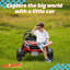 24V Kids Ride On UTV Rouge, 2 places électrique à piles avec télécommande, 4 moteurs, lumières DEL, musique-100651917
