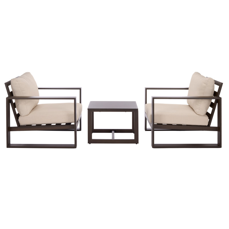Fash 3 Piece Living Set, Brown