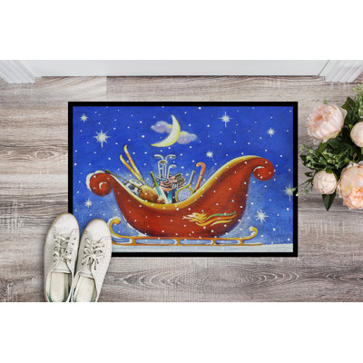 Non-Slip No Pattern Christmas Doormat