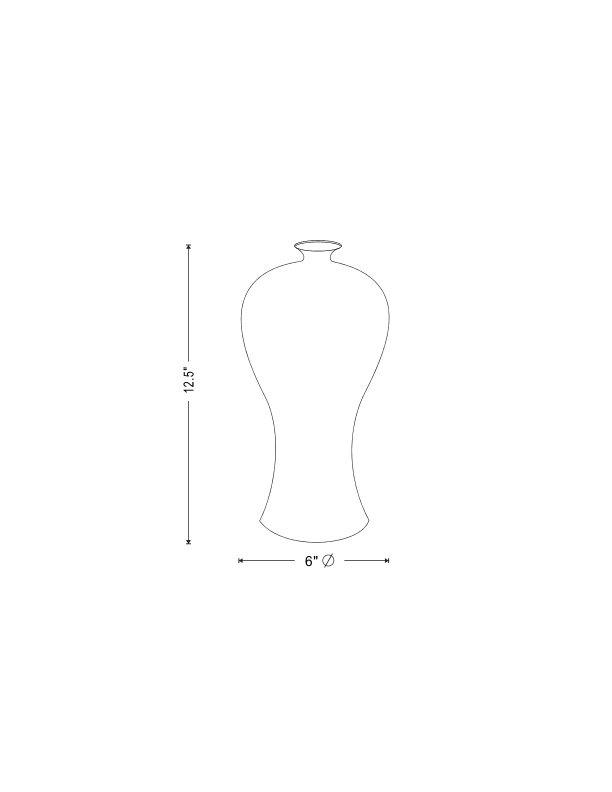 Handmade Table Vase, Emerald