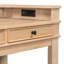 Ensemble de table de salle à manger Trexm 4 pièces pour 3 avec rangement, parfait pour les petits espaces - Bois naturel et bois aggloméré