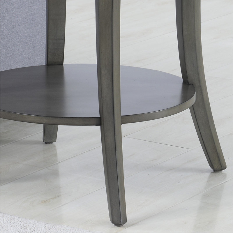 Contemporary Oval Shelf Coffee Table Set With Ample Display And Storage Space
