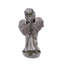 Statue ange enfant debout et tenant un oiseau