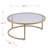 Evie Glass Top Nesting Coffee Table