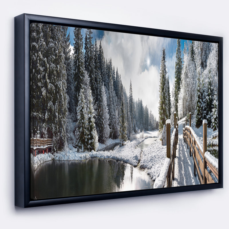 « winter matin panorama », photographie sur toile, H 12 po x l 20 po x P 1 po