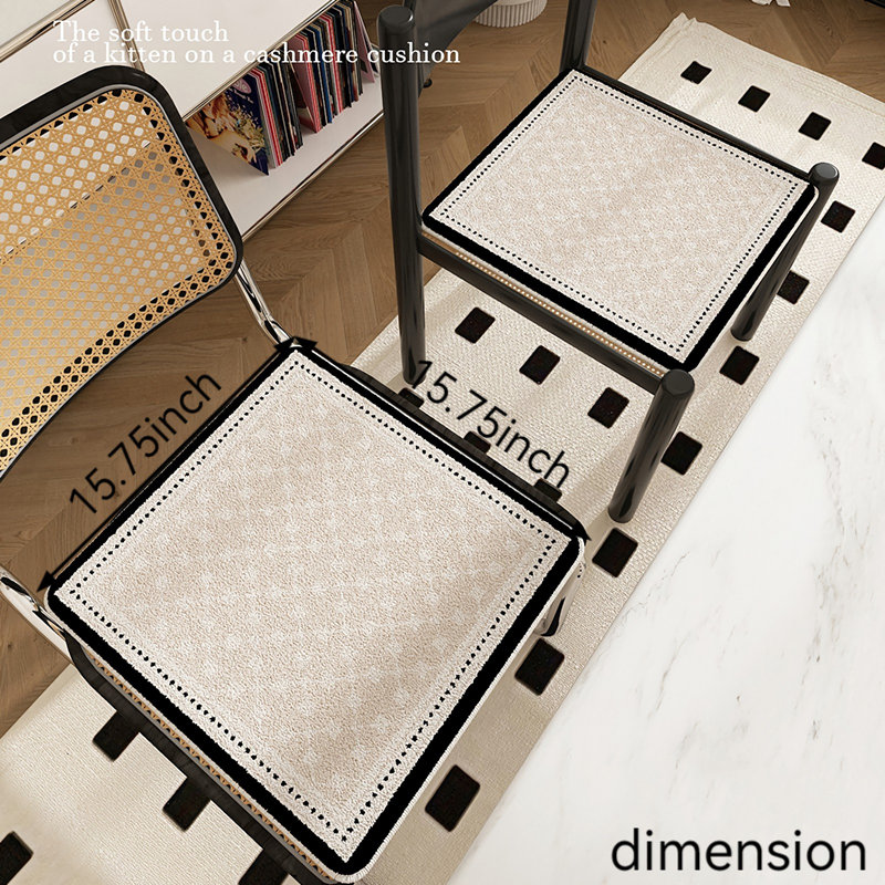 Coussin de chaise 2 pièces Latitude Run®, L 15,74 po x P 15,74 po