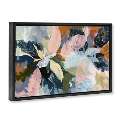 Cadre flottant lumineux avec oasis tropicales, design par Elara Yasna