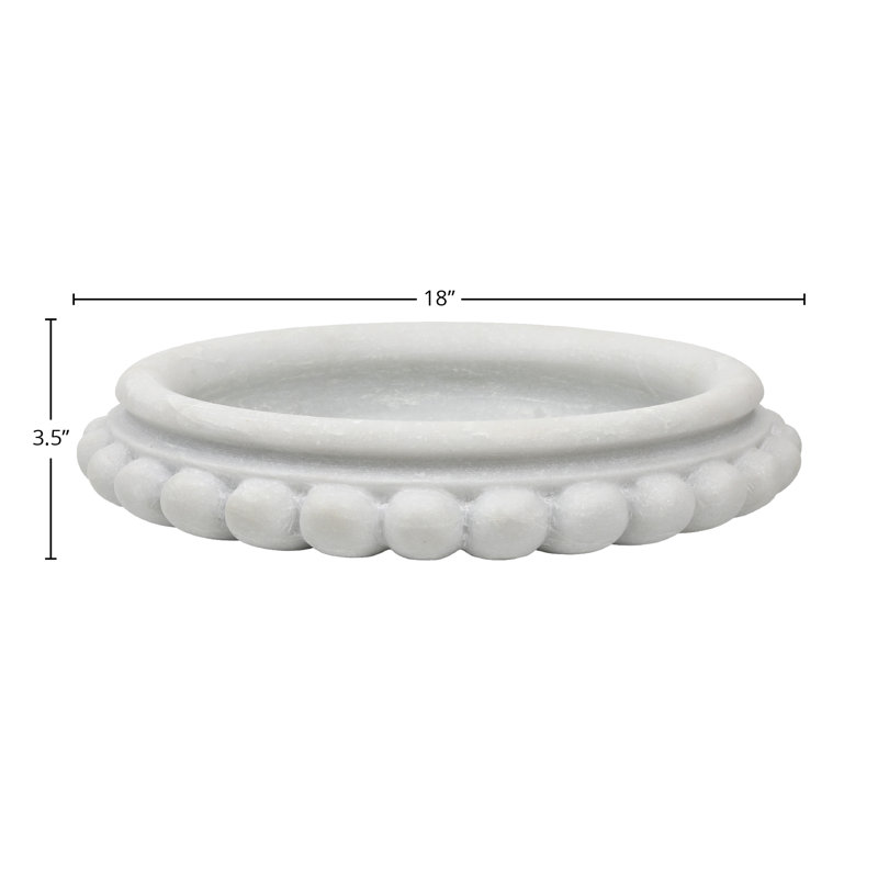 Adelie Marble Decorative Plate