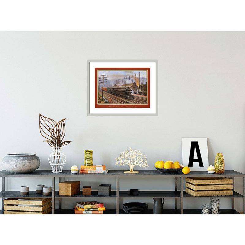 Pennsylvania Railroad the Steel King par Grif Teller - Impression sur toile, 23.35" H x 29.5" W