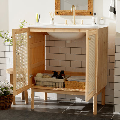Meuble-lavabo de 30 po Natural