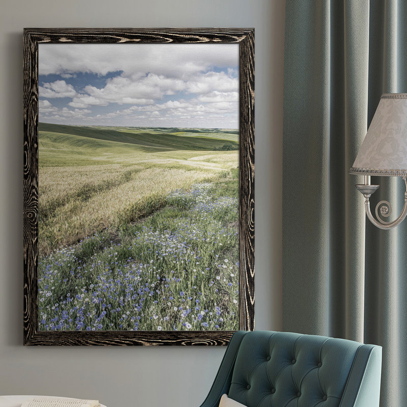 Wildflower Farm - Reproduction de photo sur toile, H 37,5 po x l 27,5 po x P 1 po, Noir