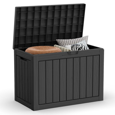Emperic Design 45 Gallon Water Resistant Resin Lockable Deck Box