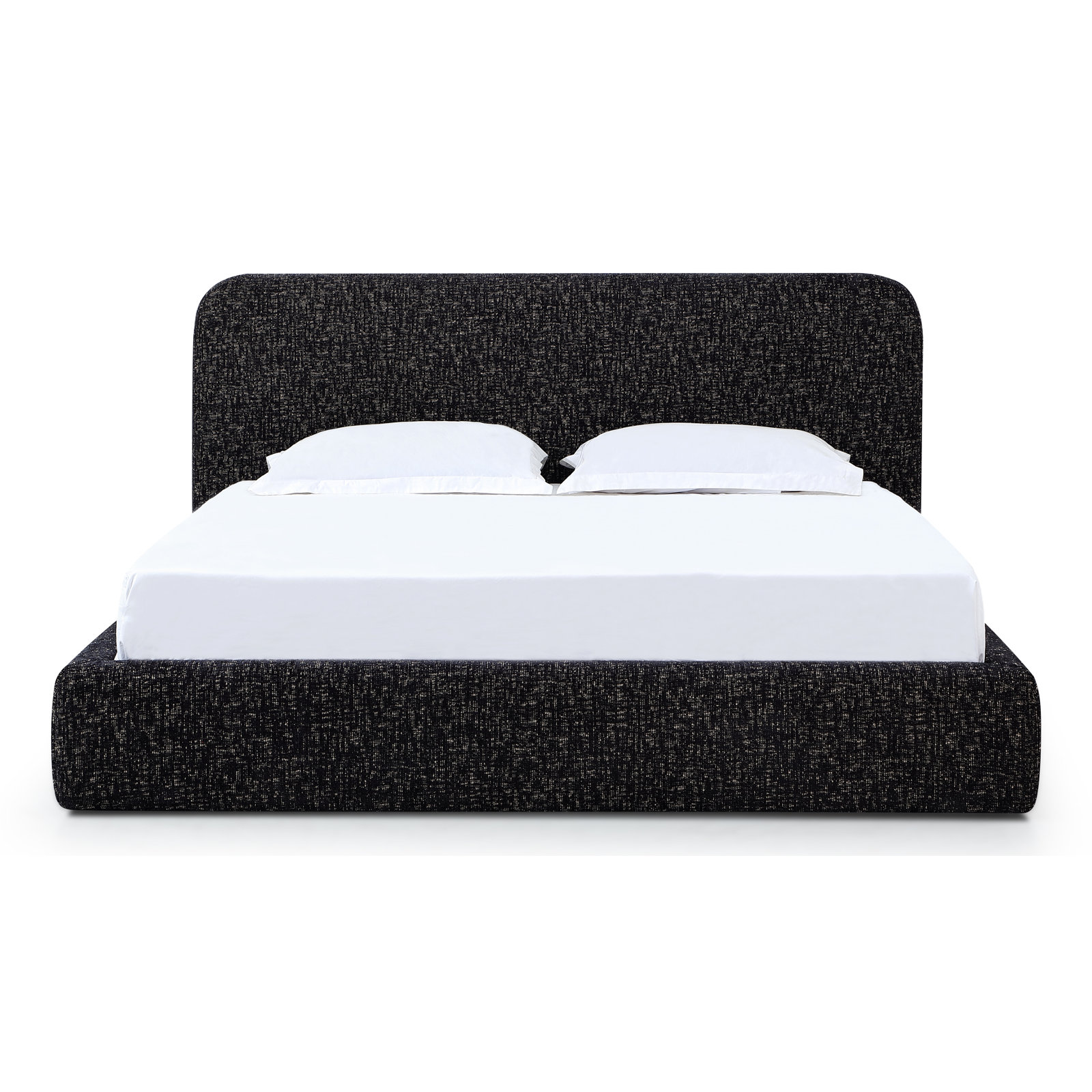 Nori Upholstered Platform Bed, King, Moonlight