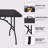 6Ft Folding Patio Table, Portable Plastic Table For Camping, Picnics, Parties, High Load Bearing-339021436-339021435-339021432