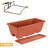 4-Pack Railing Planter Set With Plastic Pots