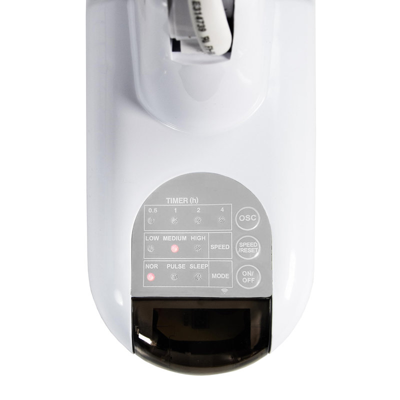 Comfort Zone 16" White WiFi Enabled Wall Mount Fan with Timer