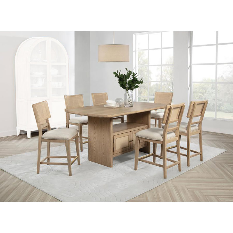 Beth 7-pcs Counter Height Table Set