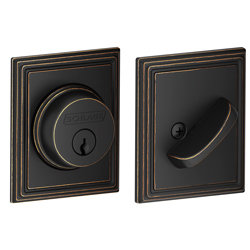 Single Cylinder Deadbolt with Addison Trim Schlage